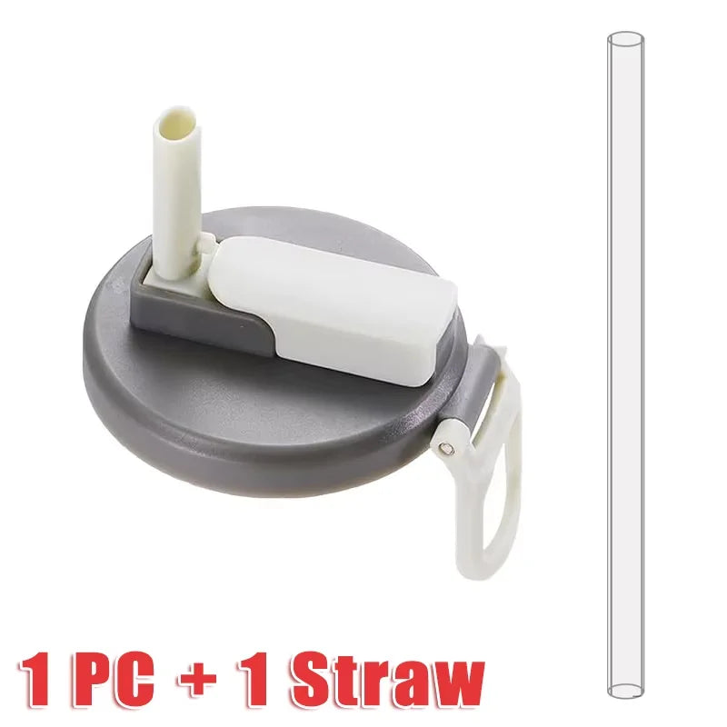 Can Seal Cover Contrasting Color Silicone Soda Lids With Straws Portable Beverage Tank Cover