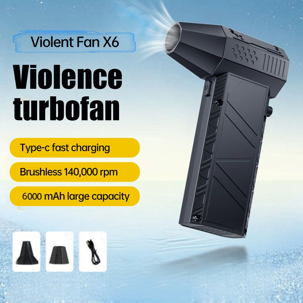 X6/X9 1.4WRPM/30WRPM Turbofan Dust Cleaner Infinite Rechargeable Powerful Dust Blower