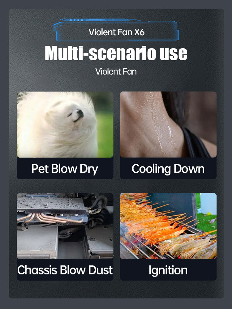 X6/X9 1.4WRPM/30WRPM Turbofan Dust Cleaner Infinite Rechargeable Powerful Dust Blower