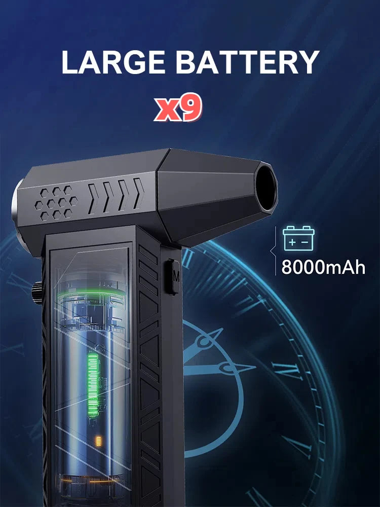 X6/X9 1.4WRPM/30WRPM Turbofan Dust Cleaner Infinite Rechargeable Powerful Dust Blower