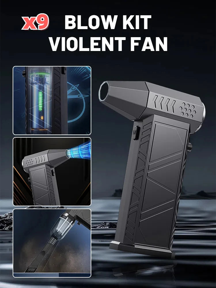 X6/X9 1.4WRPM/30WRPM Turbofan Dust Cleaner Infinite Rechargeable Powerful Dust Blower