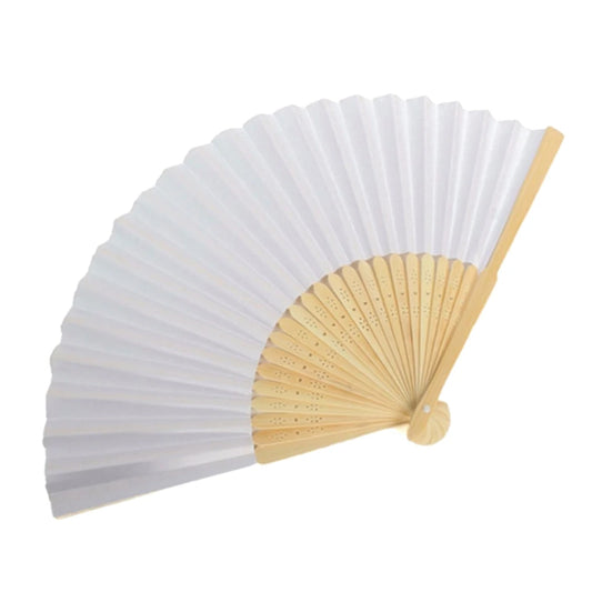 DIY Folding Room Decorative Wedding Chinese Paper Bamboo Fans