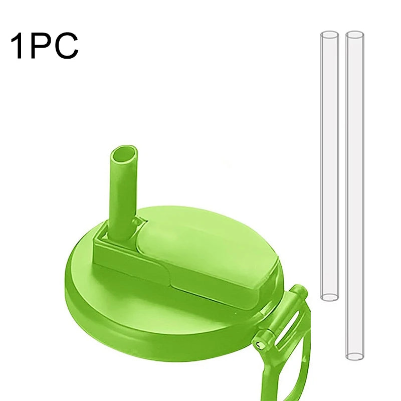 Can Seal Cover Contrasting Color Silicone Soda Lids With Straws Portable Beverage Tank Cover