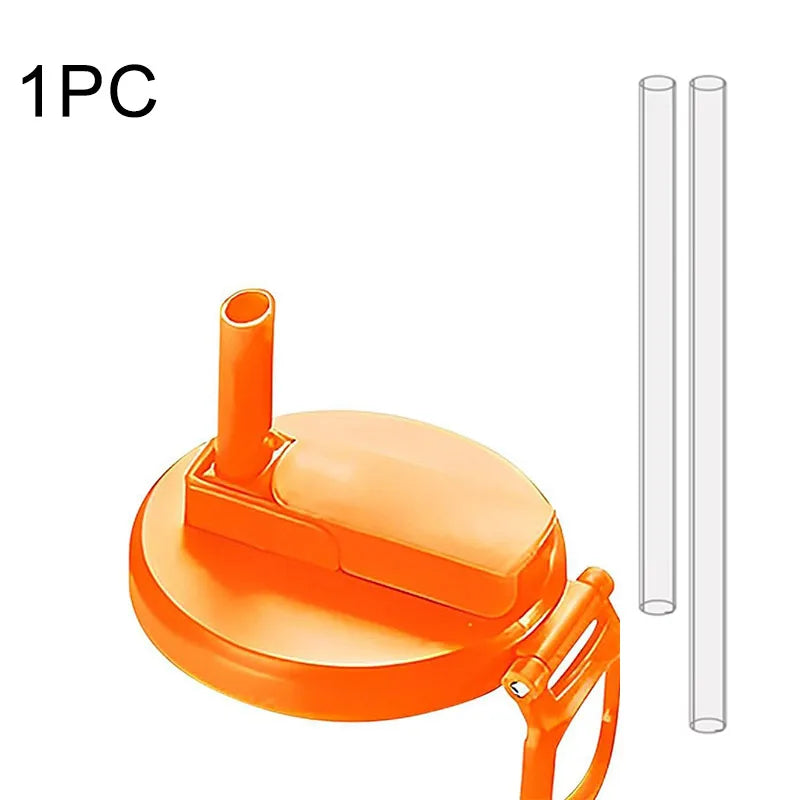 Can Seal Cover Contrasting Color Silicone Soda Lids With Straws Portable Beverage Tank Cover