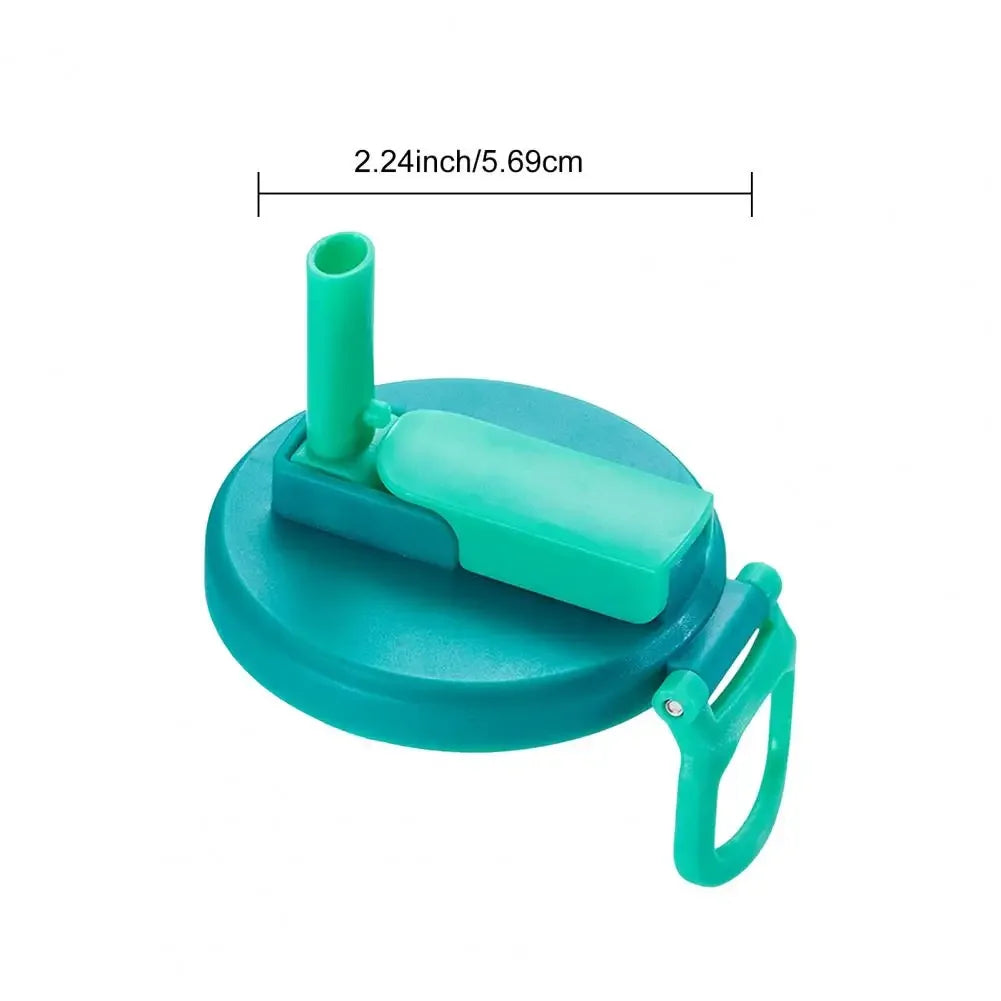 Can Seal Cover Contrasting Color Silicone Soda Lids With Straws Portable Beverage Tank Cover