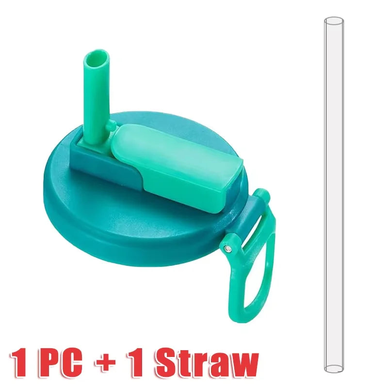 Can Seal Cover Contrasting Color Silicone Soda Lids With Straws Portable Beverage Tank Cover
